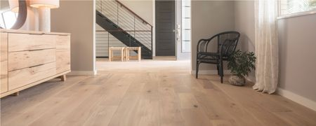Light wood flooring flowing naturally from one room to another | H&R Carpets & Flooring